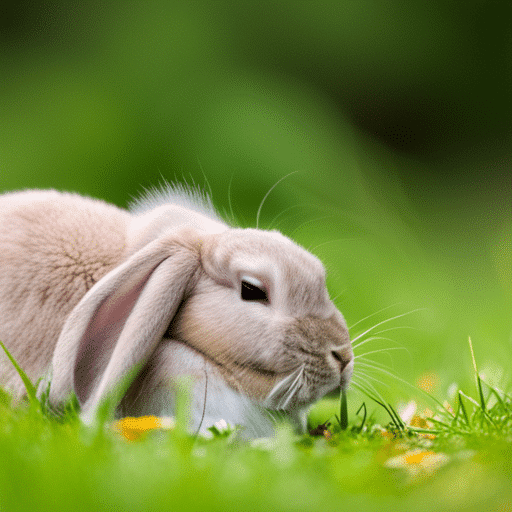 A rabbit making sleep sounds
