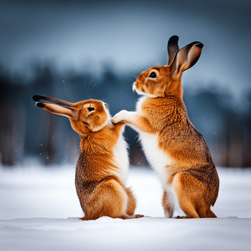 An image showing two rabbits fighting, which is a metaphor for territorial disputes.