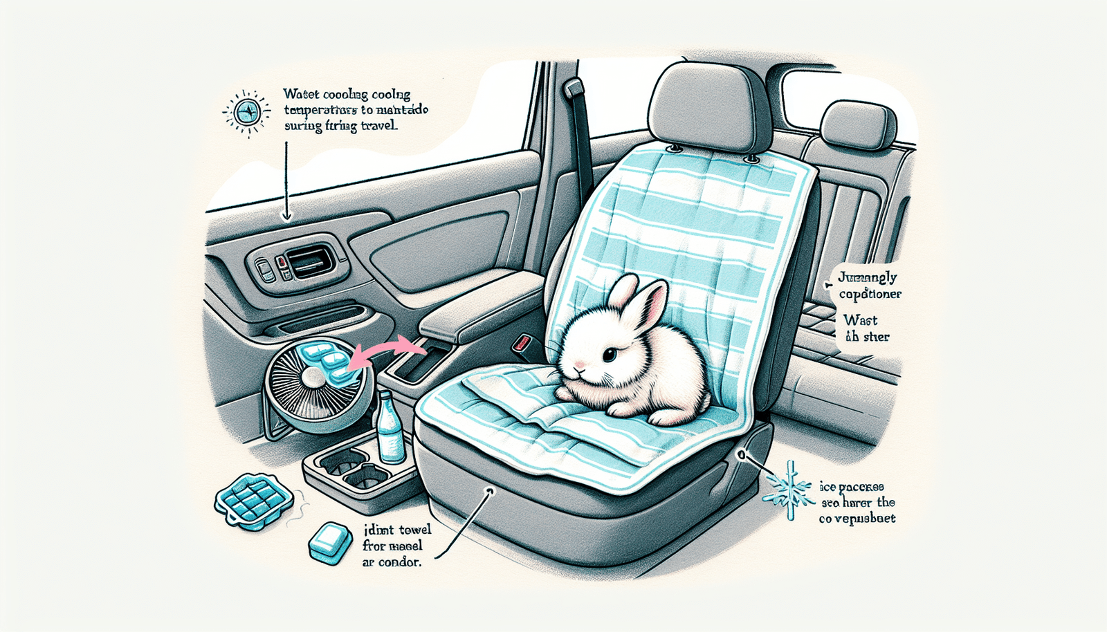 Cooling methods for bunny car travel
