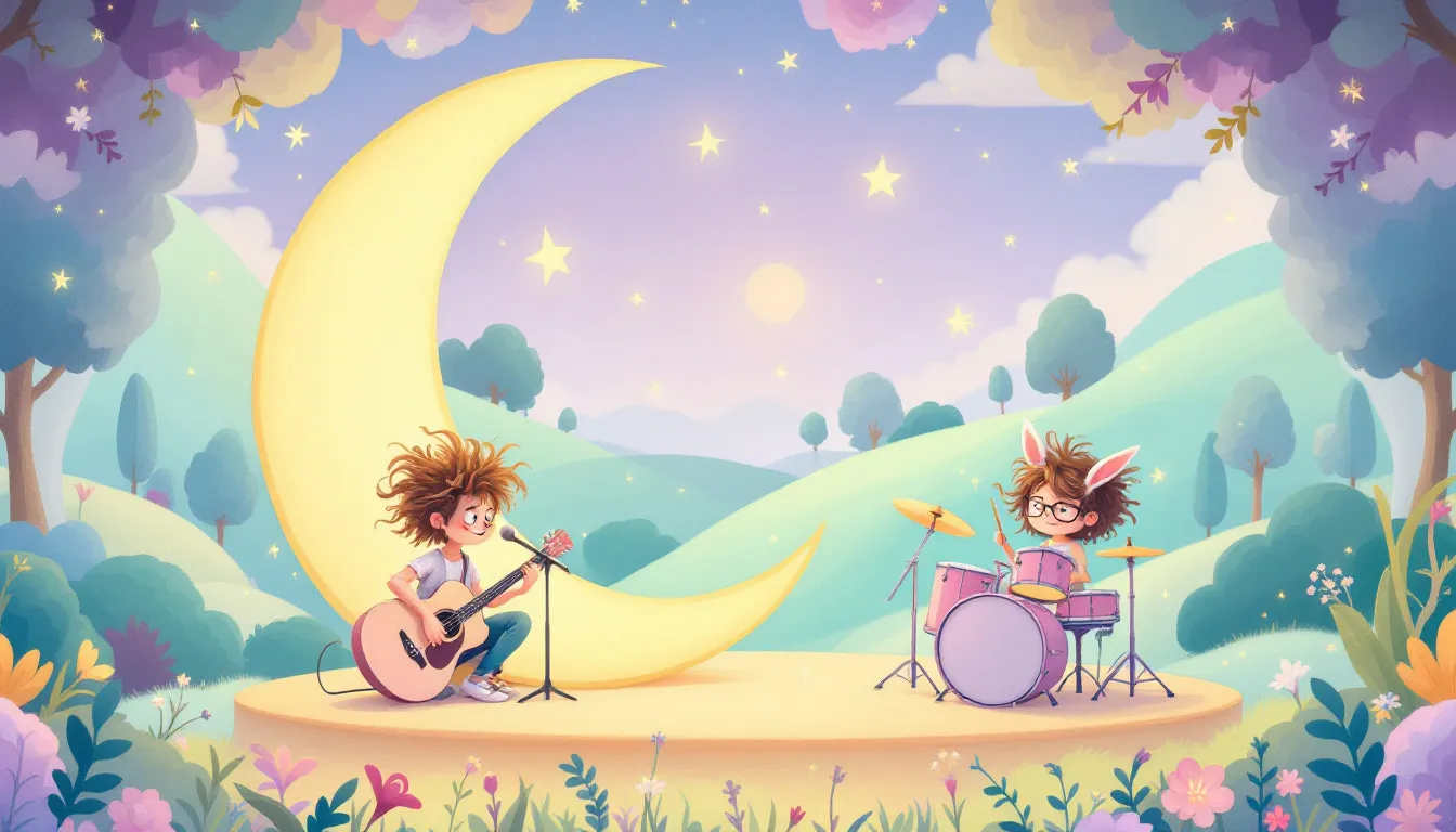 A band performing on stage, representing White Rabbits in music.