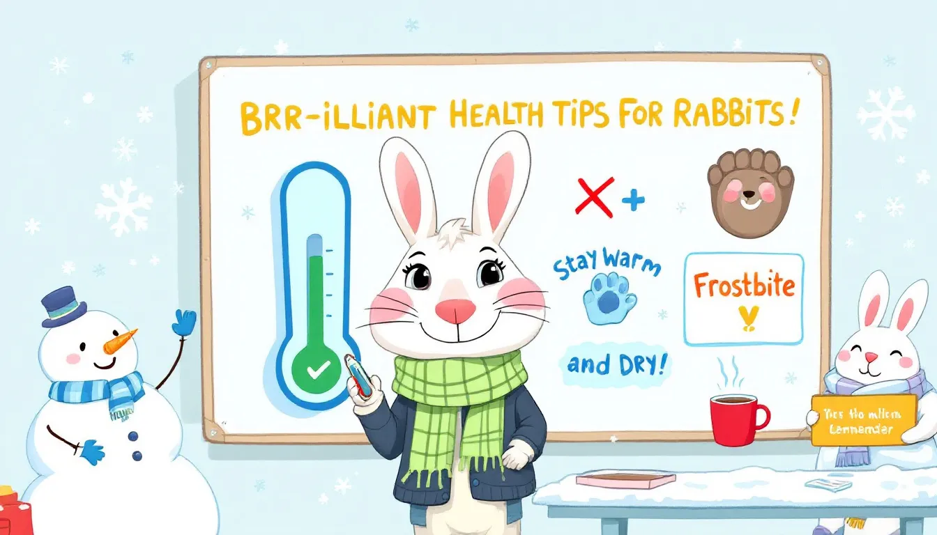 Common health issues in winter rabbits.