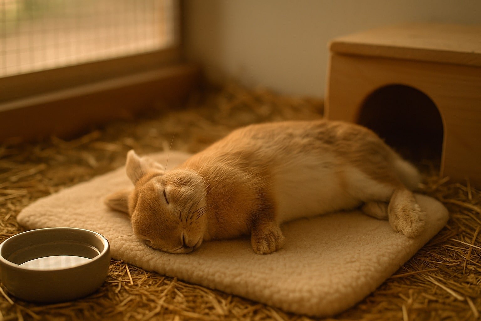 pet rabbit - rabbit sleep